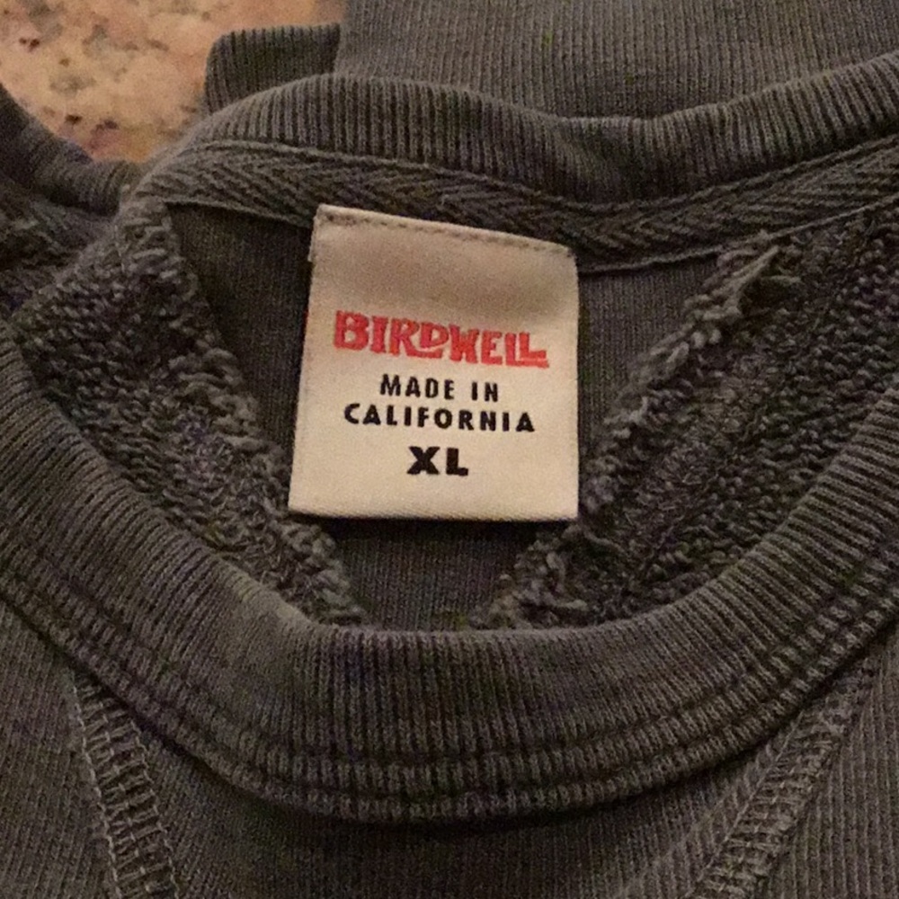 Birdwell Beach Britches Gray Washed Pullover Crewneck Sweatshirt - Picture 8 of 8